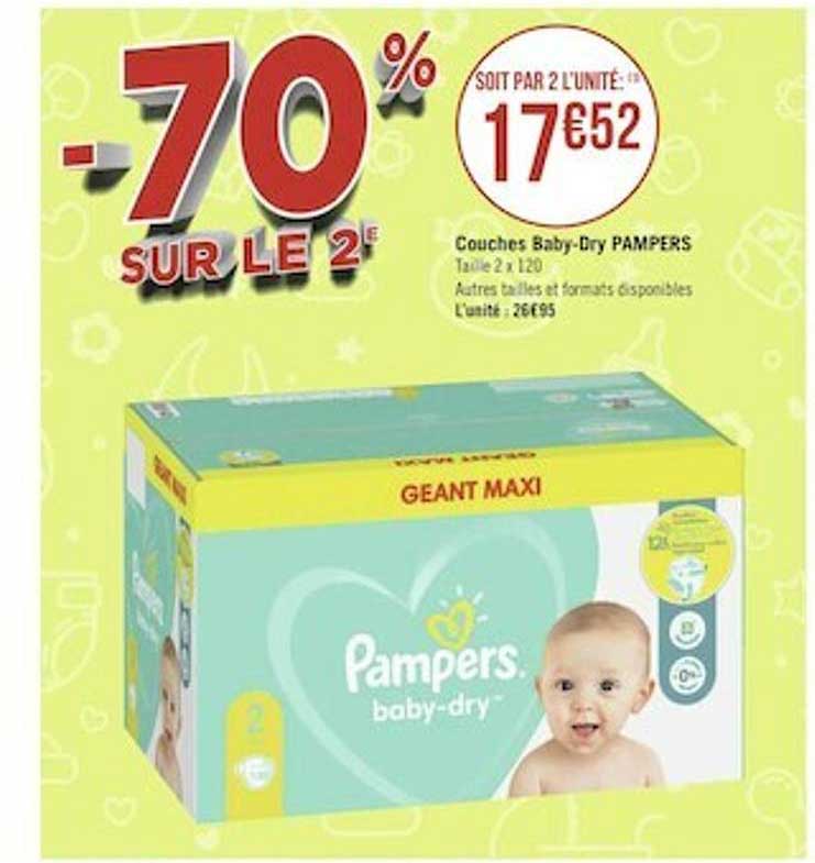 Couches Baby-dry Pampers