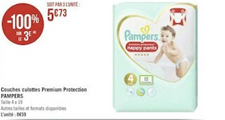 Couches Culottes Premium Protection Pampers