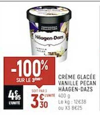 crème glacée vanille pecan häagen-dazs