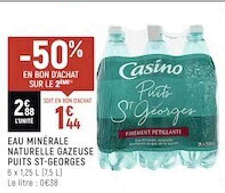 eau minérale naturelle gazeuse puits st-georges