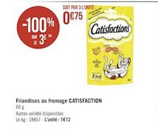 friandises au fromage catisfaction