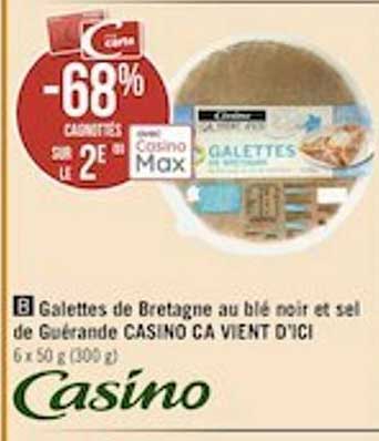 galettes de bretagne au blé noir et sel de guérande casino ça vient d'ici