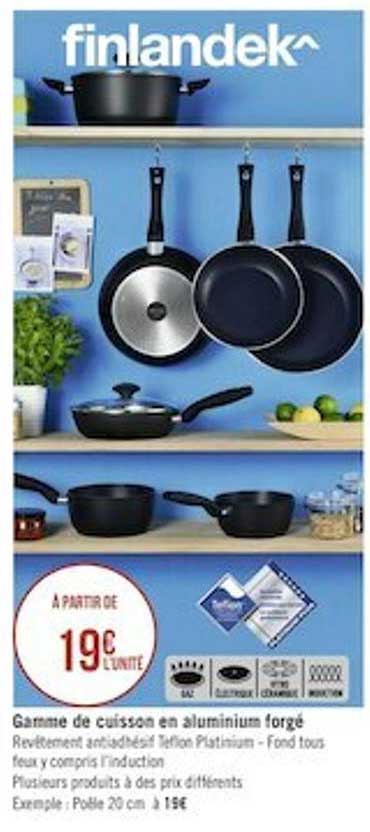 gamme de cuisson en aluminium forgé finlandek^