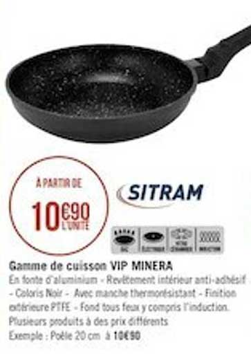 gamme de cuisson vip minera sitram