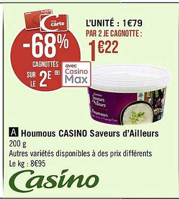 houmous casino saveurs d'ailleurs