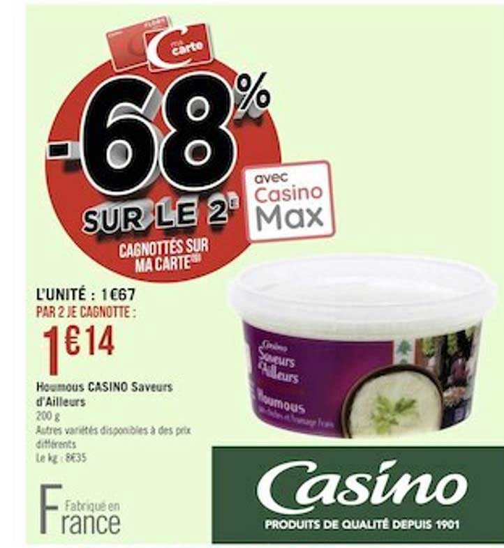 houmous casino saveurs d'ailleurs