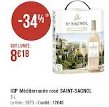 Igp Méditerranée Rosé Saint-sagnol