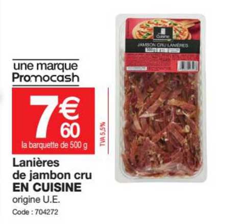 Lanières De Jambon Cru En Cuisine