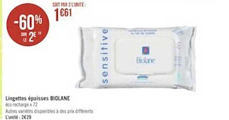 lingettes épaisses biolane