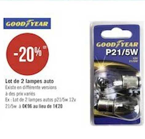 lot de 2 lampes auto good year