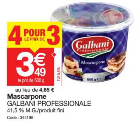 Mascarpone Galbani Professionale