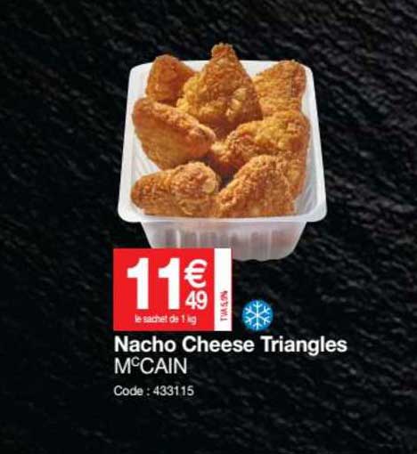 nacho cheese triangles mc cain