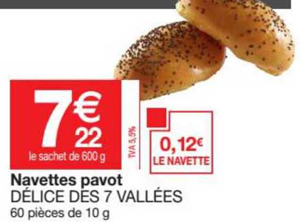 navettes pavot délices des 7 vallées