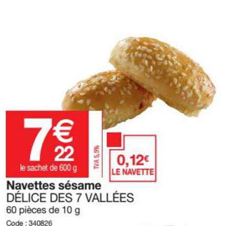 navettes sésame délice des 7 vallées
