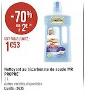 nettoyant au bicarbonate de soude mr propre