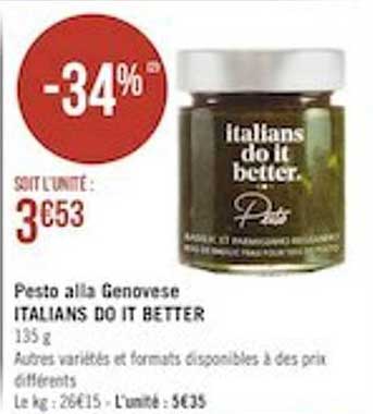 pesto alla genovèse italians do it better