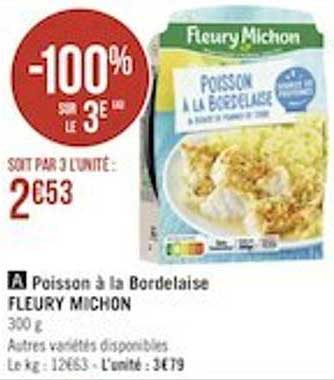 Poisson à La Bordelaise Fleury Michon