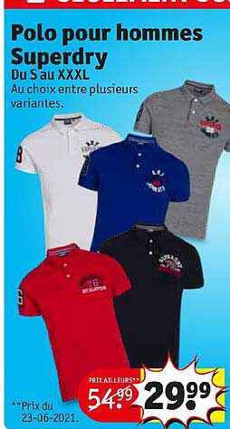 Polo Pour Hommes Superdry