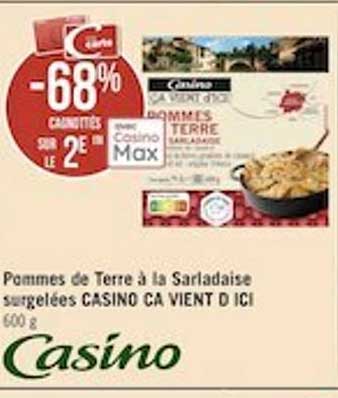 pommes de terre à la sarladaise surgelées casino ça vient d'ici