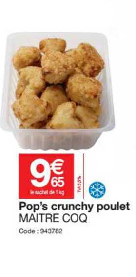 pop's crunchy poulet maître coq