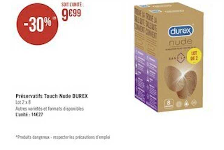 préservatifs touch nude durex