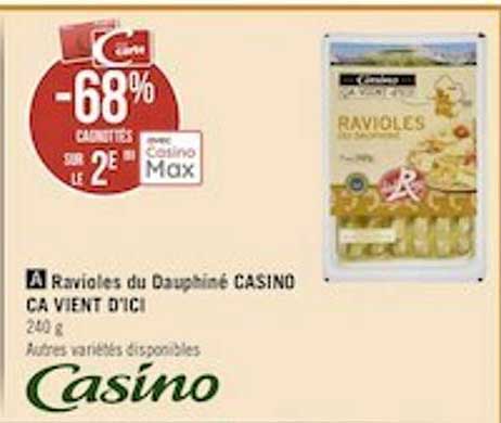 ravioles du dauphiné casino ça vient d'ici