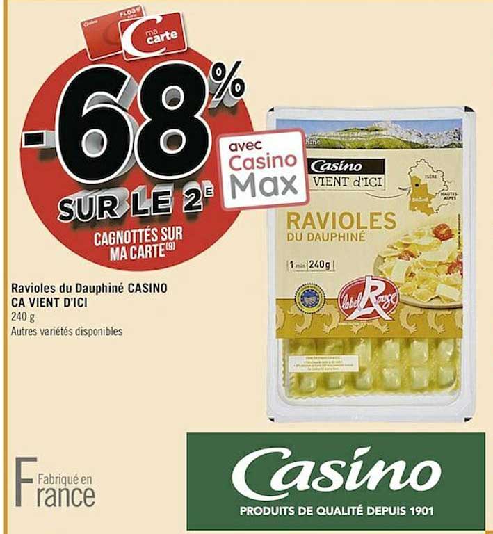 ravioles du dauphiné casino ça vient d'ici