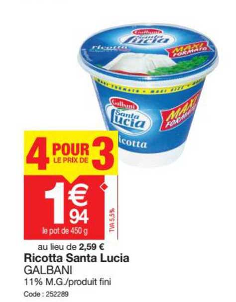 ricotta santa lucia galbani