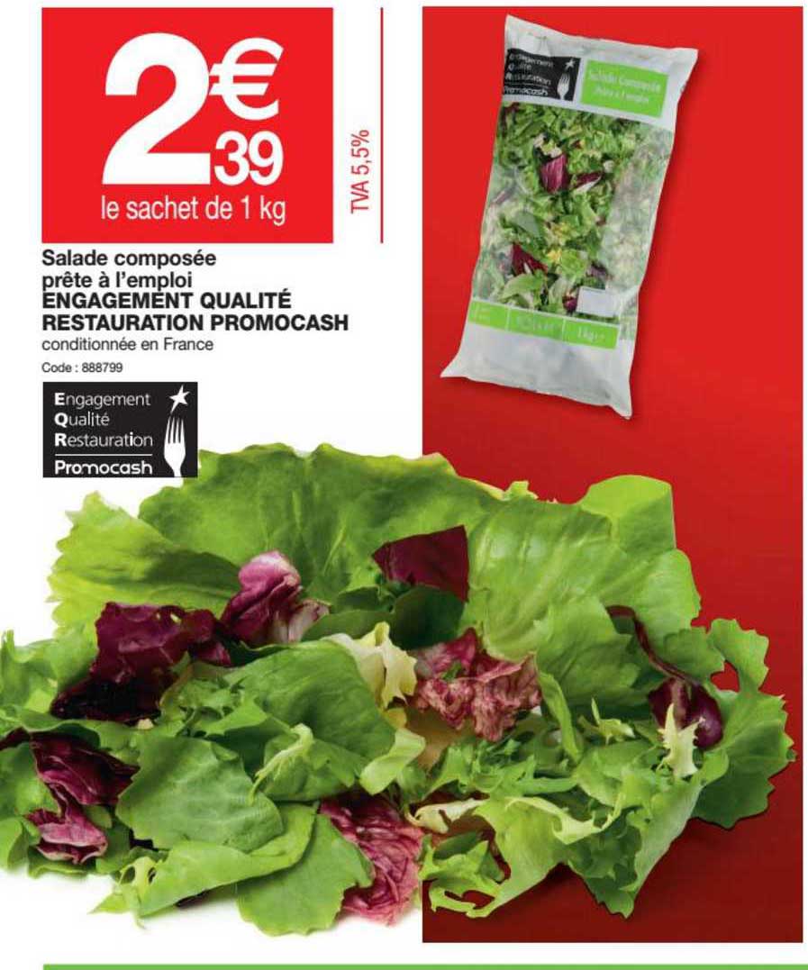 Salade Composée Prête à L'emploi Engagement Qualité Restauration Promocash