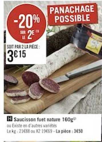saucisson fuet nature 160g