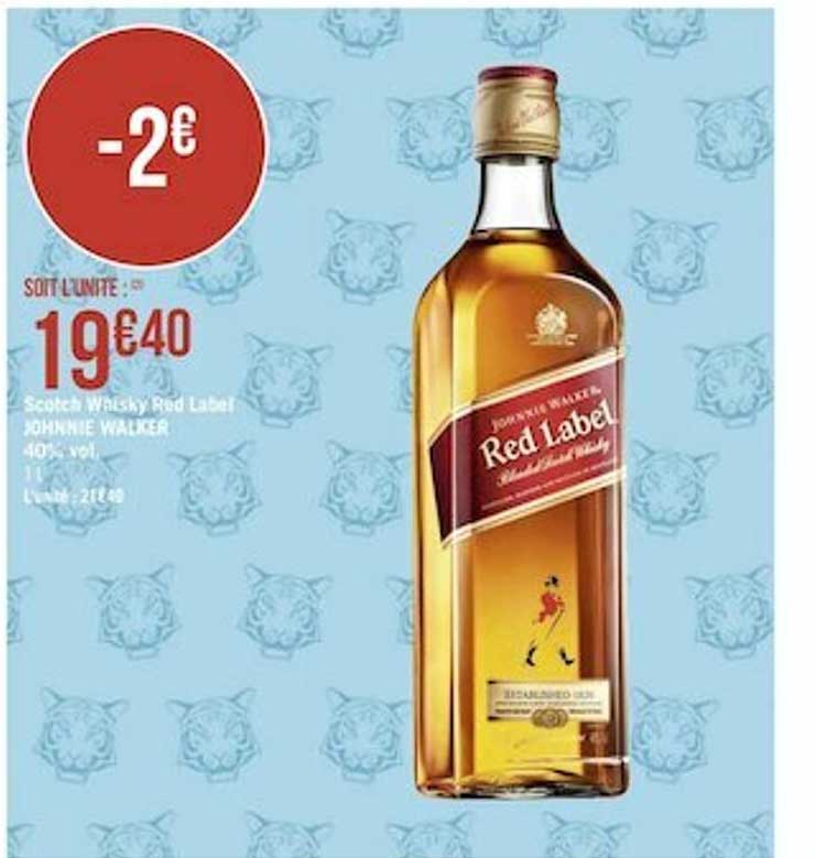 scotch whisky red label johnnie walker 40% vol.