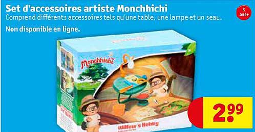 set d'accessoires artiste monchhichi