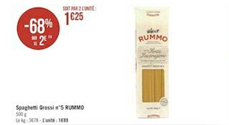 Spaghetti Grossi N°5 Rummo