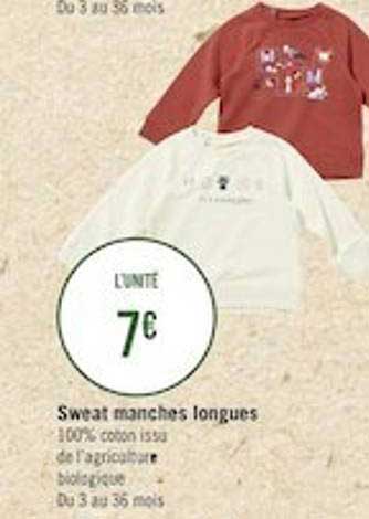 sweat manches longues