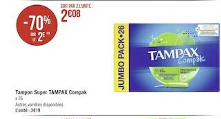 tampon super tampax compak