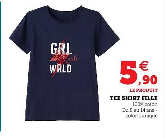 tee-shirt fille