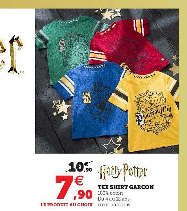 tee shirt garçon harry potter