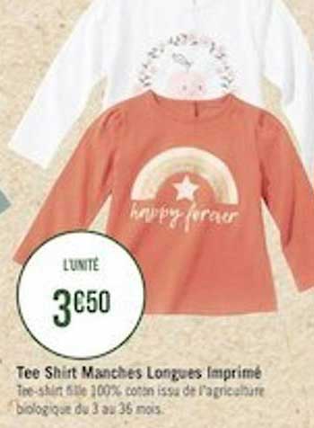 tee-shirt manches longues imprimé