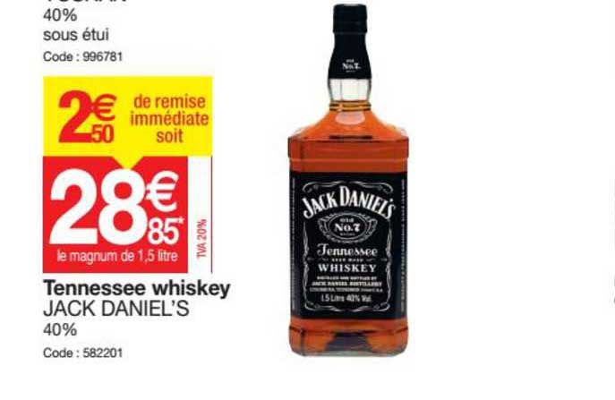 tennessee whiskey jack daniel's
