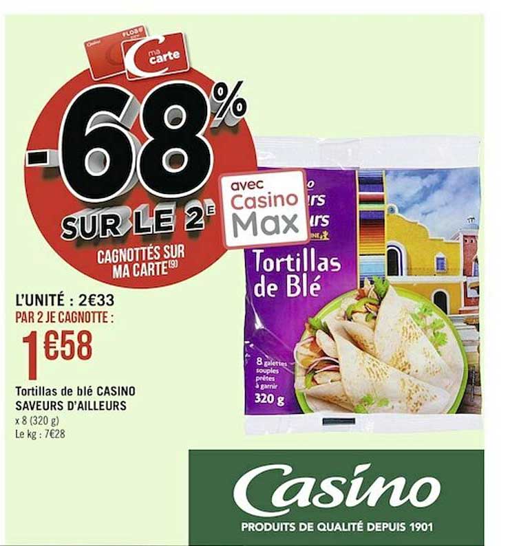 Tortillas De Blé Casino Saveurs D'ailleurs