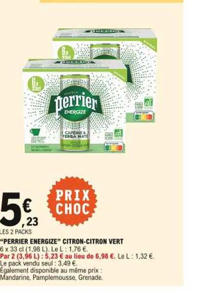 "perrier energize" citron-citron vert
