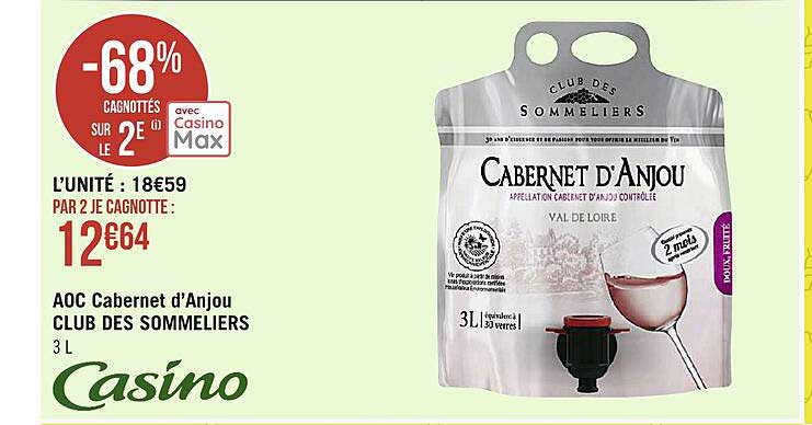 Aoc Cabernet D'anjou Club Des Sommeliers