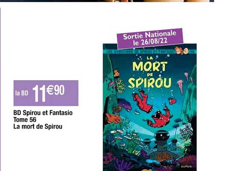 bd spirou et fantasio tome 56 la mort de spirou