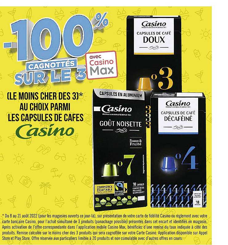 Capsules De Cafés Casino