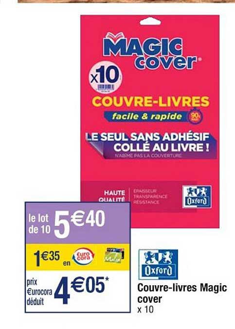 couvre-livres magic cover oxford