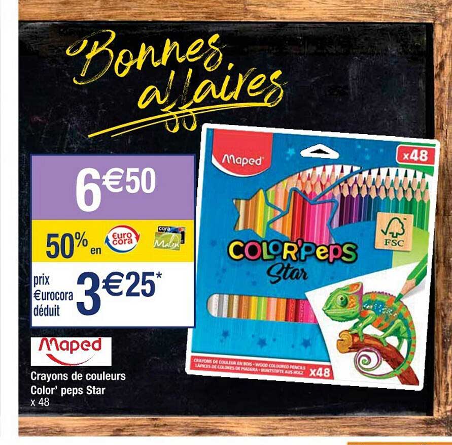 crayons de couleurs color' peps star maped