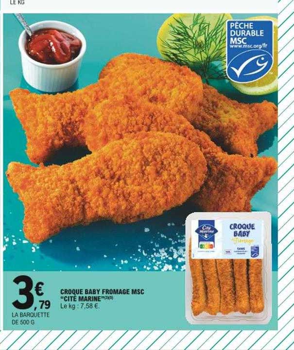 croque baby fromage msc "cité marine"