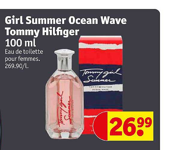 eau de toilette pour femme girl summer ocean wave tommy hilfiger