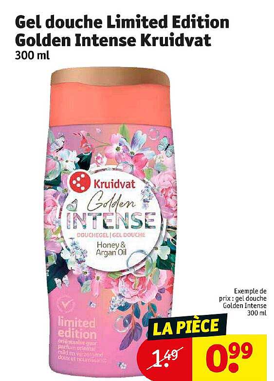 gel douche limited edition golden intense kruidvat