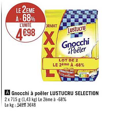 Gnocchi à Poêler Lustucru Selection